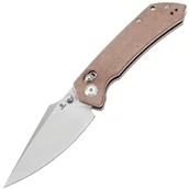 Scyzoryki - Tenable Knives Fenrir Stonewashed Nitro V, Brązowa Micarta T1034V2 - miniaturka - grafika 1