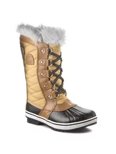 Buty dla dziewczynek - Sorel Śniegowce Youth Tofino II NY2419 Brązowy - grafika 1
