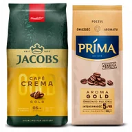 Kawa - Kawa ziarnista Jacobs Crema Gold 1kg, Prima Aroma Gold 900g - miniaturka - grafika 1