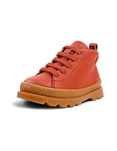 CAMPER Buty dziecięce Brutus First Walkers Ankle Boot, uniseks, Medium Red, 26 EU
