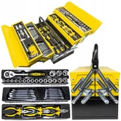 Zestawy narzędziowe - SKRZYNKA NARZĘDZIOWA KLUCZY NASADKI WKR ĘTAKI 87 EL. - miniaturka - grafika 1