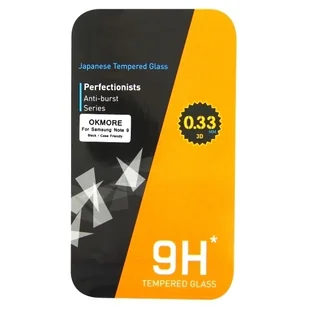 Okmore Hartowane szkło ochronne na Samsunga Galaxy Note 9, Full Cover 3D, Czarne - Szkła hartowane na telefon - miniaturka - grafika 1