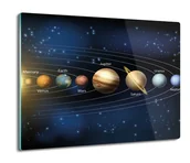 Deski do krojenia - osłona splashback z grafiką Układ słoneczny 60x52, ArtprintCave - miniaturka - grafika 1