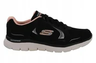 Buty sportowe damskie - Skechers buty czarne damskie sportowe 149299-BKLP rozmiar 38,5 - miniaturka - grafika 1