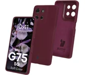 Etui i futerały do telefonów - Bizon Silikonowe Soft do Motorola Moto G75 5G Ciemno-fioletowy - miniaturka - grafika 1