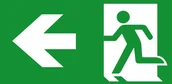 Akcesoria BHP - Piktogram Do Opraw Awaryjnych Wyjście W Lewo - miniaturka - grafika 1