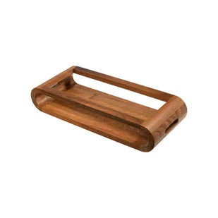 Artelegno Dwustronna taca z drewna orzechowego Artelegno VASD - 37 cm - Deski do krojenia - miniaturka - grafika 1