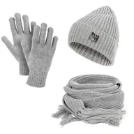 Czapki damskie - Damski zestaw zimowy czapka szal rękawiczki HZ0015 HEYO - miniaturka - grafika 1