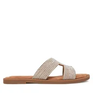 Klapki i japonki damskie - Klapki Tamaris 1-27113-42 Srebrny - miniaturka - grafika 1