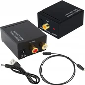 Inne akcesoria audio-wideo - KONWERTER OPTYCZNY DAC COAXIAL TOSLINK RCA CINCH - miniaturka - grafika 1