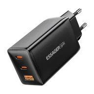Ładowarki do telefonów - Ładowarka sieciowa, Essager, ECTAC-DYB01-Z, GaN, 2xUSB-C, USB-A, 67W (czarna) - miniaturka - grafika 1