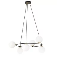 Lampy sufitowe - Azura lampa wisząca 6xE14 czarna/biała 1295/6 - miniaturka - grafika 1