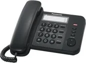 Telefony stacjonarne - Telefon stacjonarny Panasonic Panasonic KX-TS520FXB, Corded phone, White / Standard phone with 3-line display, CLIP function, Phone list 50 names and number/ 20 last number memory / MUTE, FLASH, HOLD functions-KX-TS520FXB - miniaturka - grafika 1