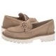 Mokasyny Beżowe 9-24706-20 356 Mud Nubuc (CP353-b) Caprice - Mokasyny damskie - miniaturka - grafika 1