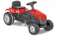 Samochody i pojazdy dla dzieci - ciągnik pedałowy Strong Bull junior 95 x 51 cm czerwony/czarny - miniaturka - grafika 1