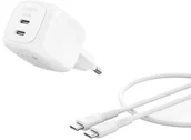 Ładowarki do telefonów - Ładowarka Belkin Ładowarka Dual USB-C 50W PD PPS+1m Kabel WCH019kq1MWH-B6 - miniaturka - grafika 1