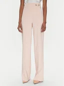 Spodnie damskie - Rinascimento Spodnie materiałowe CFC0122883003 Różowy Regular Fit - miniaturka - grafika 1
