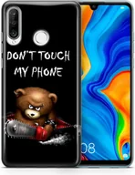 Etui i futerały do telefonów - Etui na telefon komórkowy dla serii Apple Google Pixel Etui ochronne Bumper Case Ultra Thin, Model: Apple iPhone 11, Wybierz projekt: Dont Touch My Phone Bear Black - miniaturka - grafika 1
