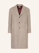 Płaszcze damskie - Brunello Cucinelli Płaszcz Z Alpaki beige - miniaturka - grafika 1