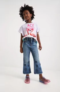 Spodnie damskie - Desigual jeansy dziecięce - grafika 1