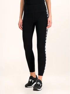 Spodnie damskie - DKNY Sport Legginsy DP9P1939 Czarny Slim Fit - grafika 1