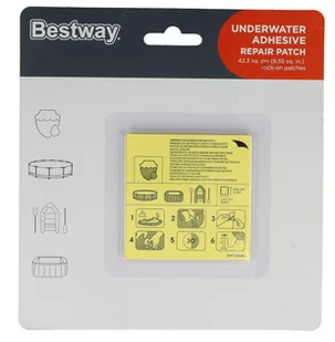 Bestway Zestaw naprawczy Wodoodporne Łatki Na Dziury 10 sztuk D121 - Akcesoria do basenów - miniaturka - grafika 1