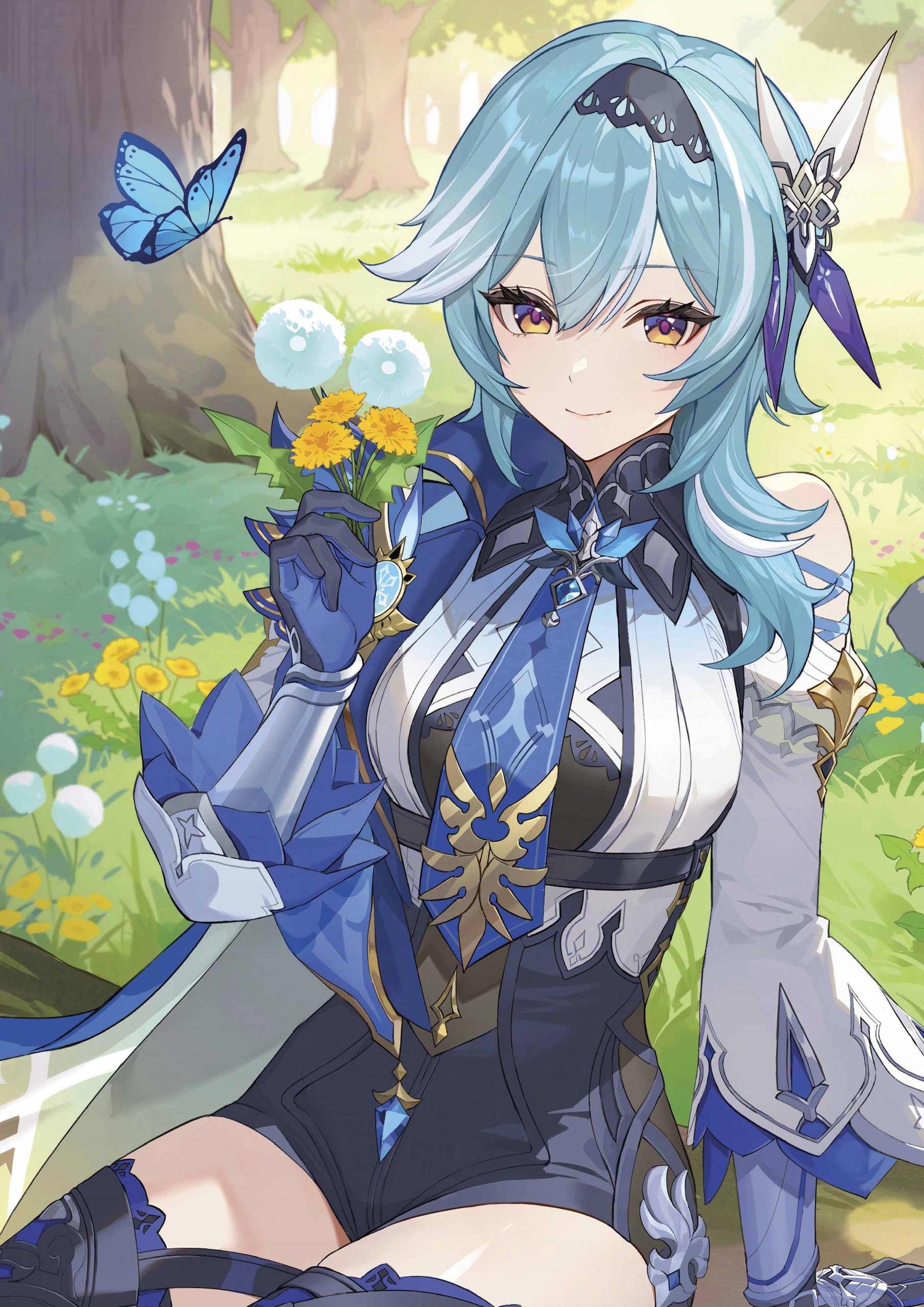 Plakat A3 Genshin Impact Anime Gra Eula Lawrence