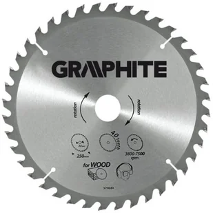 Graphite Tarcza do pilarki, widiowa, 18 zębów (W1-2,0mm W2-2,8mm) średnica 160/30mm 57H656 - Akcesoria do elektronarzędzi - miniaturka - grafika 1
