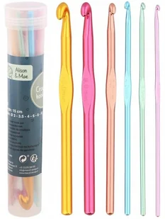 Szydełka 6 sztuk zestaw szydełek do szydełkowania - Pasmanteria - miniaturka - grafika 1