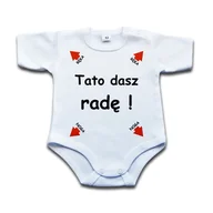 Body dla niemowląt - Tato dasz radę - body niemowlęce - 74 kr - miniaturka - grafika 1