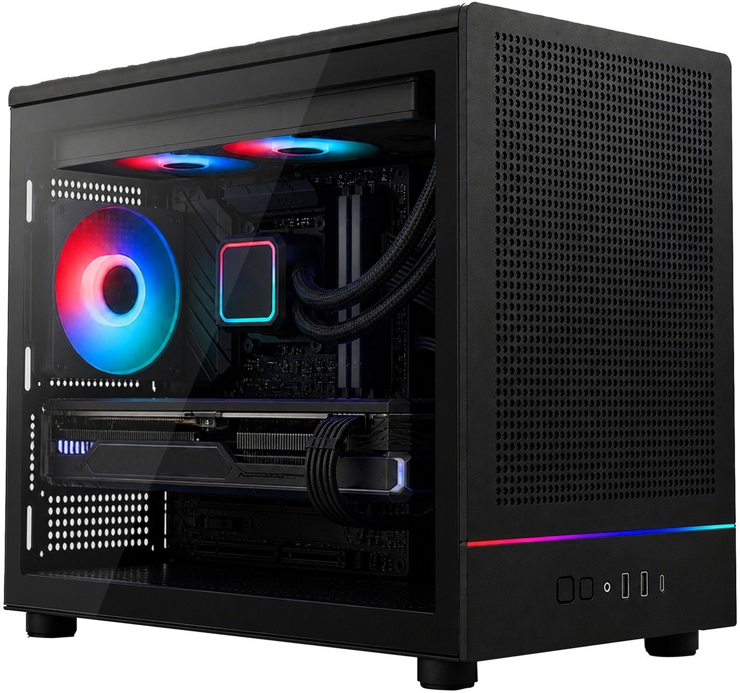 Vist VIST ARGB PC Ryzen 7 8700F AIO RTX 5070 32GB SSD 1TB W11 WiFi BT DLSS 4 VI2858