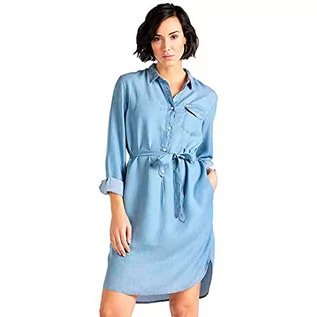 Sukienki - Lee Damska sukienka Essential Dress, niebieski (Summer Blue Nj), L - grafika 1