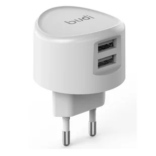 Budi - Ładowarka sieciowa 2x USB, 12W (Biały) - Ładowarki do telefonów - miniaturka - grafika 2