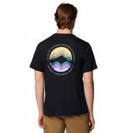 Koszulki męskie - Columbia Kettle River Outdoor Tee 2120411010 Czarne L - miniaturka - grafika 1