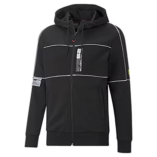 PUMA Męska kurtka Ferrari Race Hooded Sweat Jacket, czarna, XL, czarny, XL - Kurtki męskie - miniaturka - grafika 1