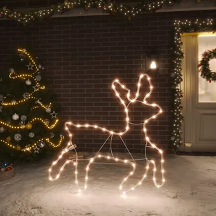 Lumarko Świąteczna dekoracja w kształcie renifera, 72 LED, ciepła biel - Oświetlenie świąteczne - miniaturka - grafika 1