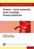 Biznes - Finanse - nowe wyzwania teorii i praktyki finanse publiczne - miniaturka - grafika 1