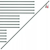 Ogrodzenia - Tyczka Podpórka Roślin Stal Powlekana 120Cm 15Szt - miniaturka - grafika 1