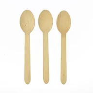Naczynia i sztućce jednorazowe - Łyżka drewniana 8 sztuk - miniaturka - grafika 1