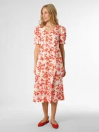 Sukienki - IPURI - Sukienka damska, czerwony|biały|wielokolorowy - miniaturka - grafika 1