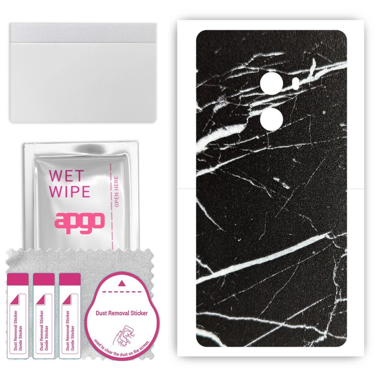 Folia naklejka skórka strukturalna na TYŁ do Xiaomi Mi Mix - Marmur Ciemny - apgo SKINS