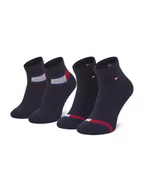 Skarpetki dla dzieci - Tommy Hilfiger Zestaw 2 par wysokich skarpet dziecięcych 100002319 Granatowy - miniaturka - grafika 1