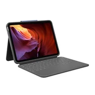 Etui do tabletów - Logitech Rugged Folio QWERTY Hiszpański Smart Connector Grafitowy - miniaturka - grafika 1