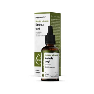 PharmoVit Clean label Ekstrakty w kroplach Kontrola wagi, 30 ml - Odchudzanie i oczyszczanie - miniaturka - grafika 1
