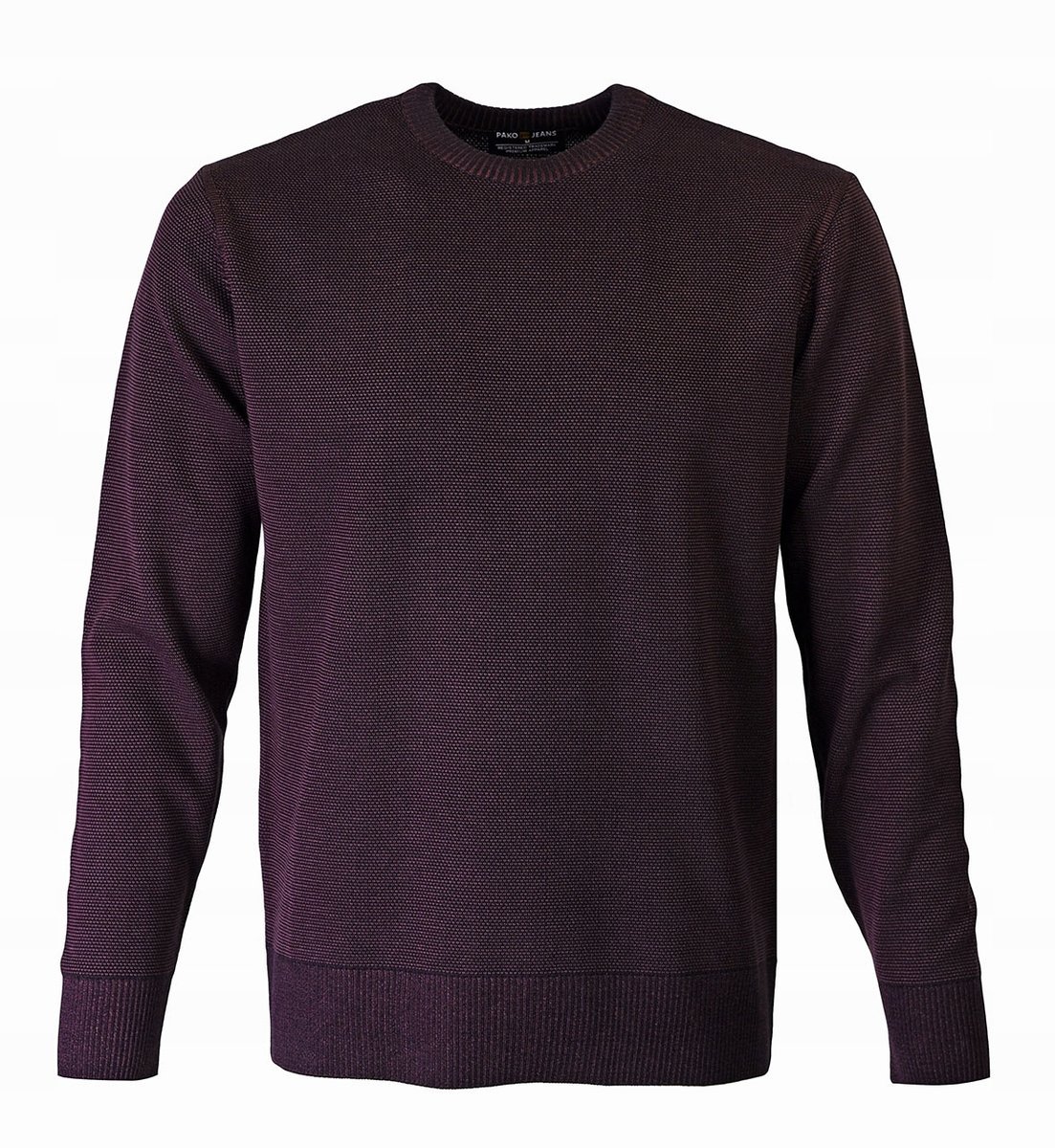 Elegancki SWETER Męski Klasyczny FIOLETOWY M Pako Jeans