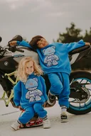 Bluzy dla chłopców - Dres oversize Blue Teddy - miniaturka - grafika 1