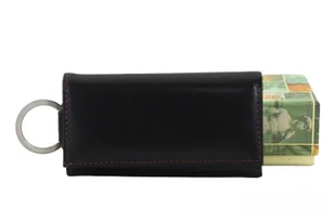 Etui skórzane na klucze / portfel - Brązowe ciemne - Etui na klucze - miniaturka - grafika 8