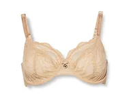 Biustonosze - Emporio Armani Damski Virtual Lace Biustonosz, Cielisty, 80C - miniaturka - grafika 1