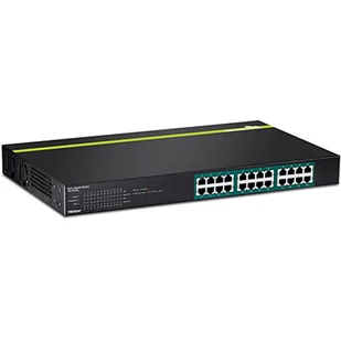 Trendnet TPE-TG240G łącza sieciowe Nie zarządzany L2 Gigabit Ethernet (10/100/1000) Obsługa PoE Czarny - Pozostałe akcesoria sieciowe - miniaturka - grafika 1