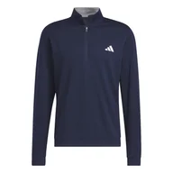 Golf - Męska bluza golfowa Adidas Elevated 1/4 Zip navy - miniaturka - grafika 1